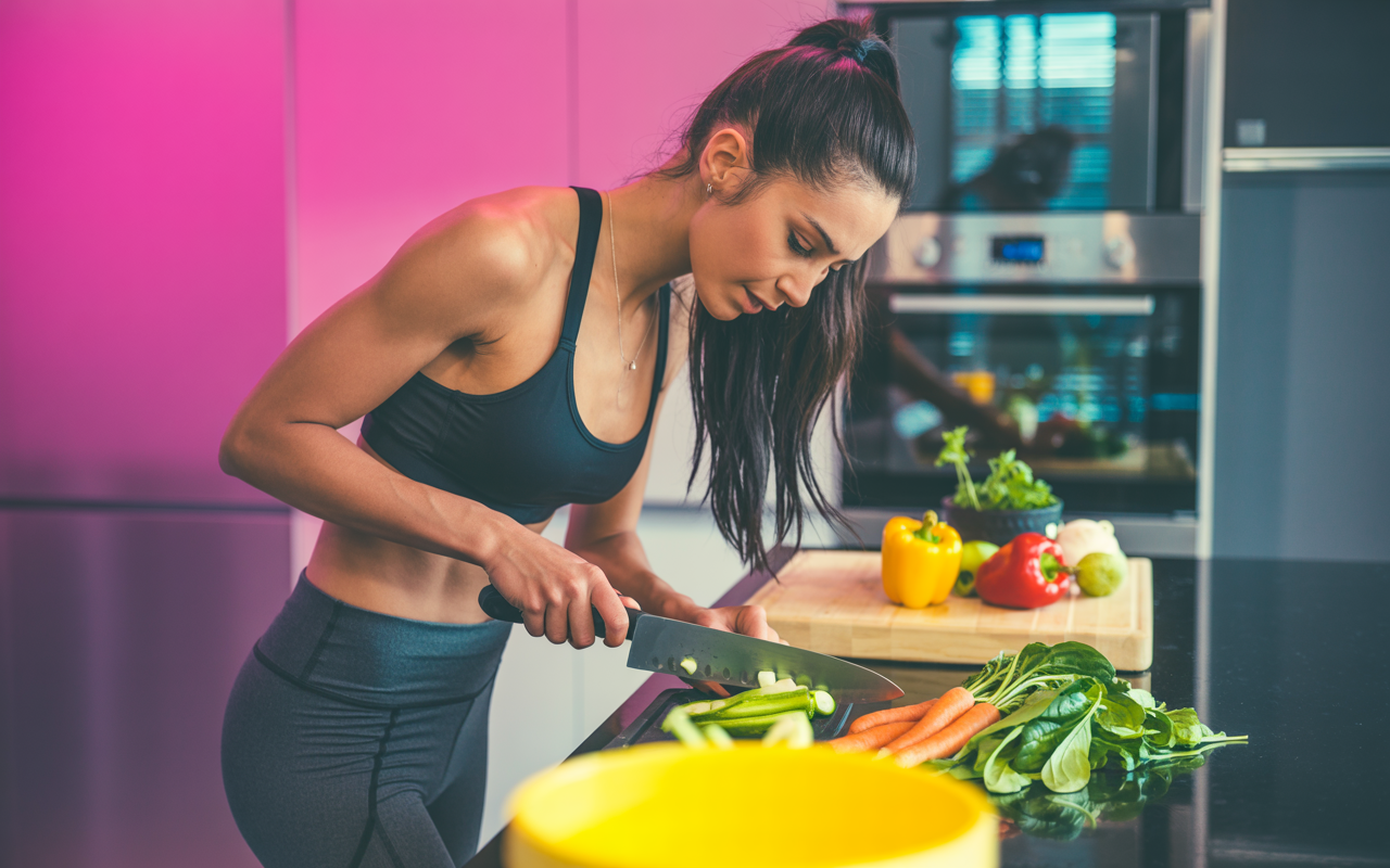 Woman following mounjaro healthy eating plan