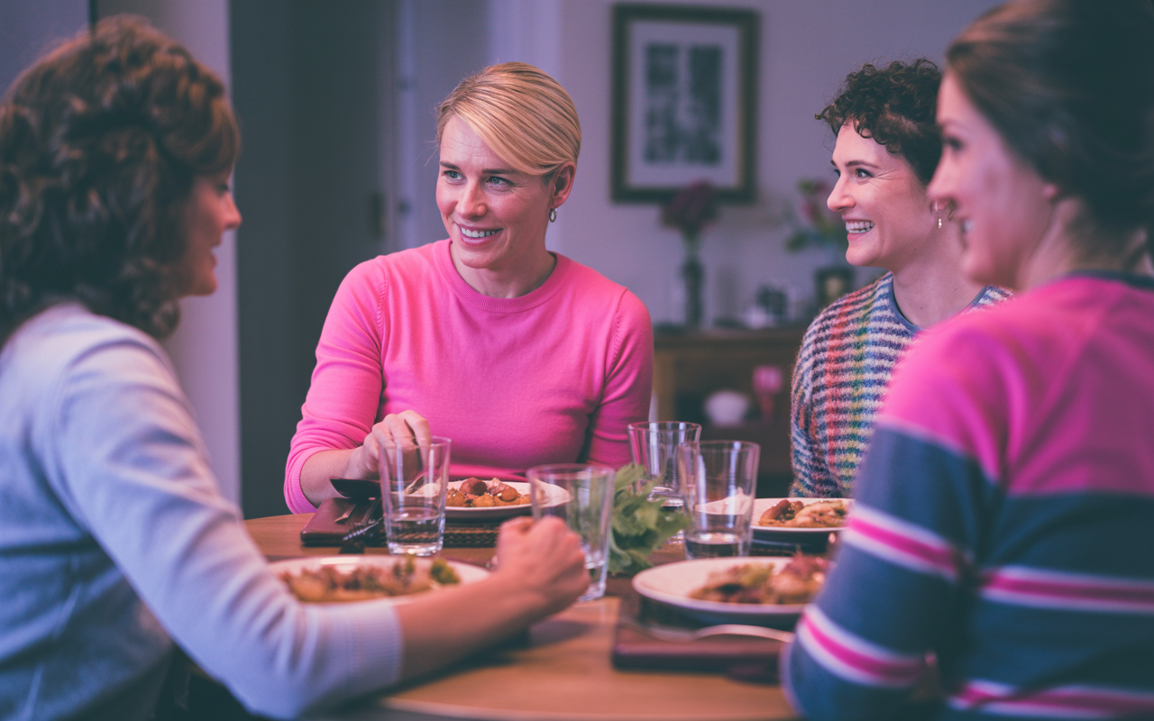 Person enjoying a balanced meal as part of sustainable everyday eating habits