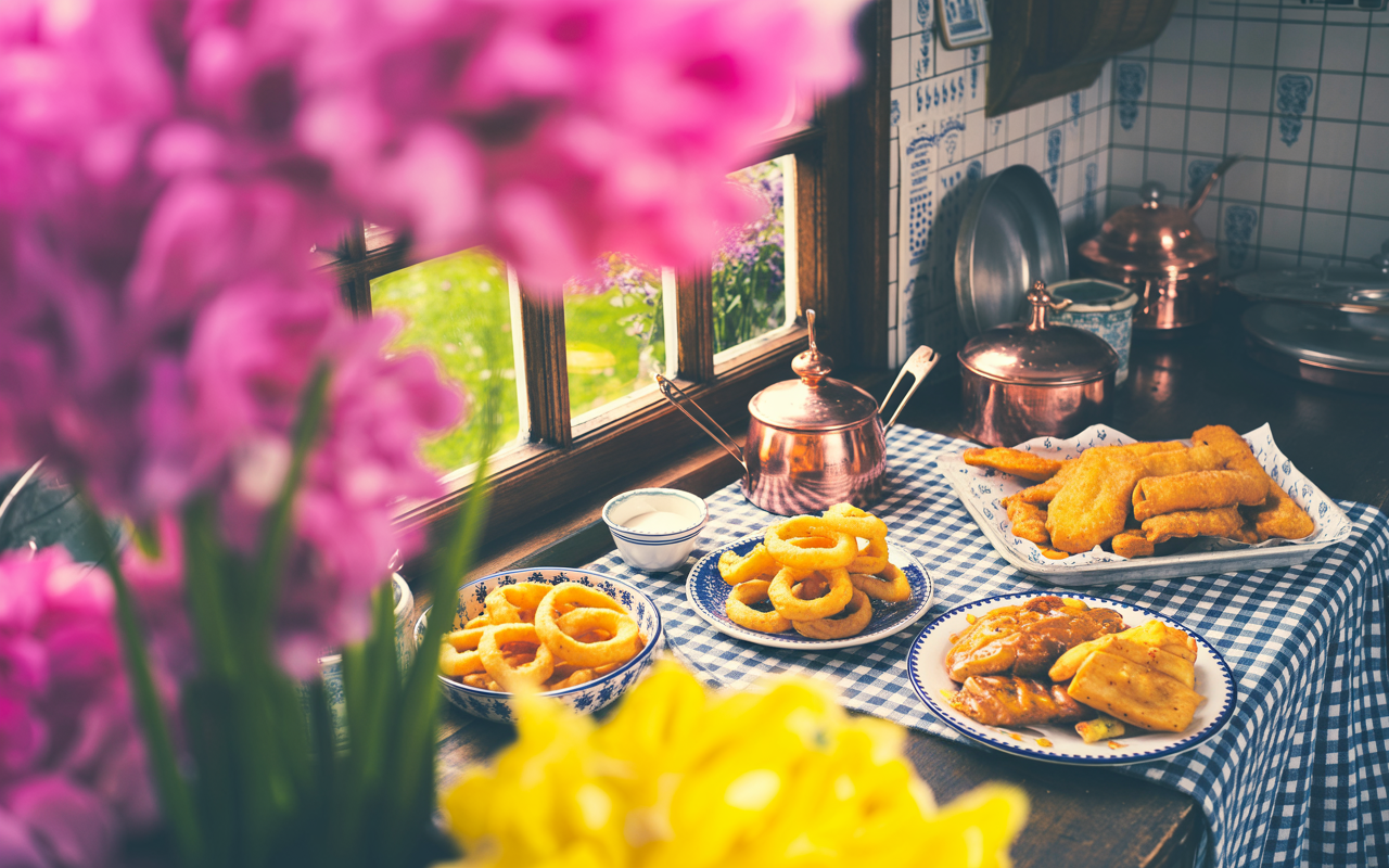 high-fat and greasy foods