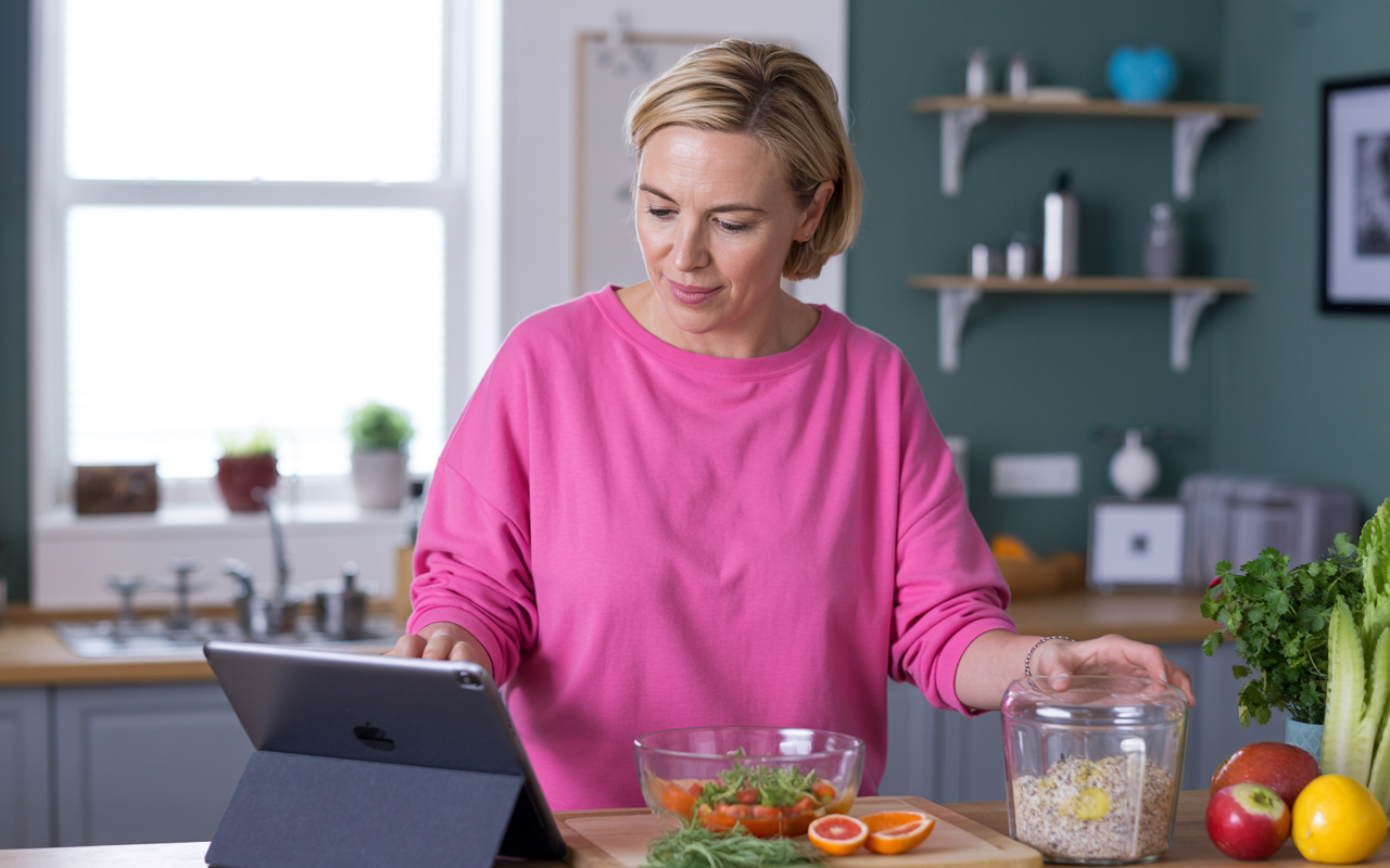 Person preparing a balanced meal while learning about how different weight-loss treatments work